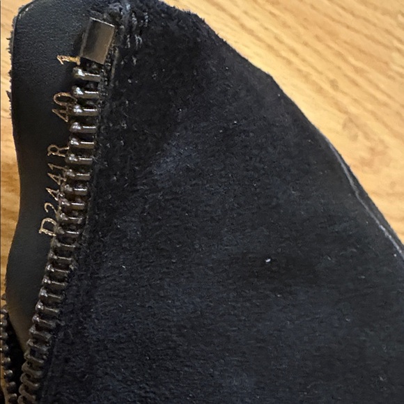 Geox Respira black leather/suede wedge style ankle boots /see pics for details - Picture 12 of 16